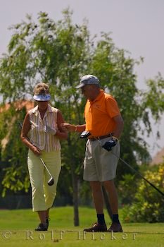 Golfspieler Golf Oliva Nova Golfplatz