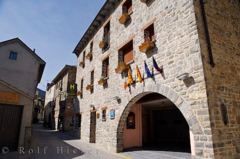 Dorf Torla Hotel Villa Russel Huesca Pyrenäen Spanien