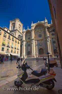 Plaza De Las Pasiegas Fassade Kathedrale Von Granada Spanien