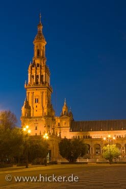 Nordturm Torre Norte Plaza De Espana Sevilla Spanien