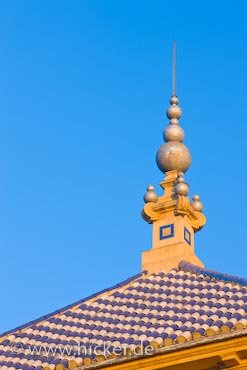 Turmspitze Palast Palacio De San Telmo Sevilla Andalusien