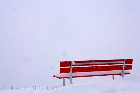 Bild Bank Schnee Schweiz Urlaub