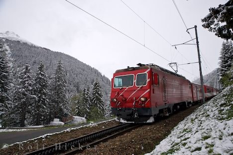 Matterhorn Gotthard Bahn Winter