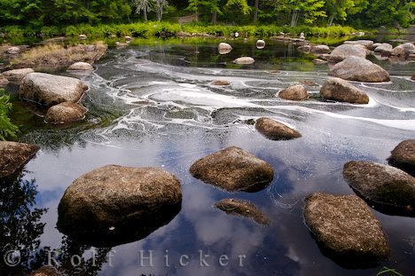 Felsen Im Fluss Bild Mersey River Kejimkujik Nationalpark