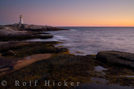 Abendstimmung Leuchtturm Peggys Cove Nova Scotia