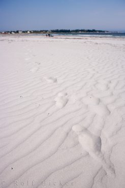 Spuren Im Sand Crescent Beach Spaziergang