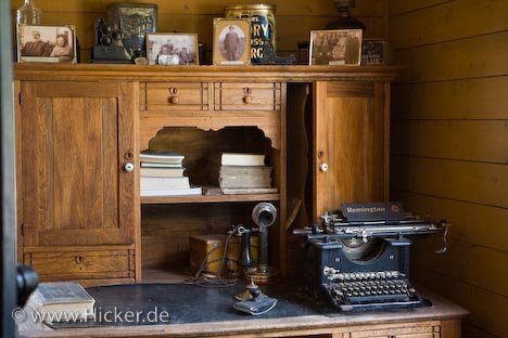 Schreibtisch Druckerei Mennonite Heritage Village Manitoba