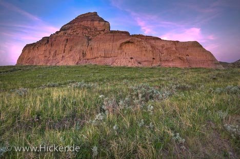 Castle Butte Big Muddy Badlands Saskatchewan Kanada