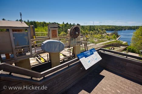 Big Chute Marine Railway Trent Severn Waterway Ontario Kanada