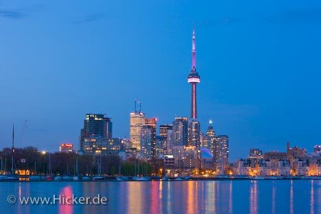 Blaue Stunde Toronto Nacht Ontario