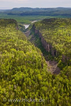 Luftaufnahme Ouimet Canyon Ontario Kanada