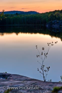 Zauber Sonnenuntergang Killarney Provincial Park Kanada