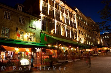 Restaurants Place Jacques Cartier Old Montreal Quebec Kanada