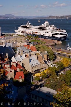 Kreuzfahrtschiff Hafen Old Quebec Kanada
