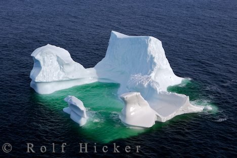 Eisberg Luftbild Insel