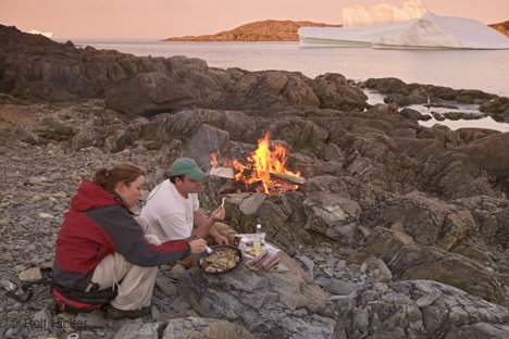 Campingurlaub Am Meer Eisberg Küste Neufundland