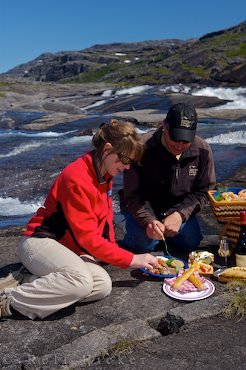 Romantisches Wochenende Picknick Ausflug