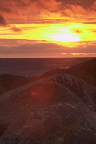Sonnenglanz In Abendwolken Neufundland