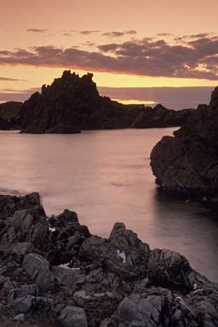 Sonnenuntergang Neufundland Wilde Natur Felsen