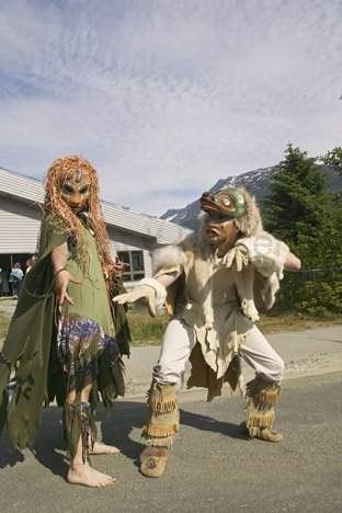 Chilkat Dancers Haines Indianer Tanz