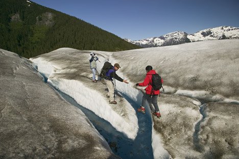 Gletscher Taku Teamwork Reise