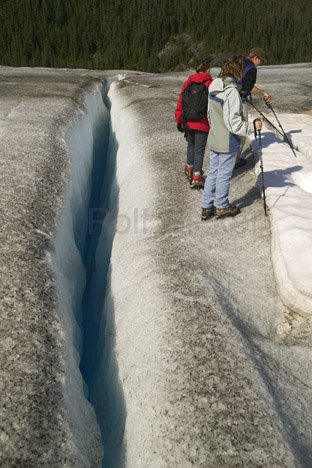 Gletscherspalte Alaska Taku Gletscher