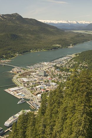 Hauptstadt Juneau Und Douglas Island Alaska