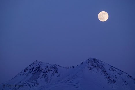 Mond Bild Nacht Alaska