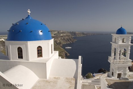 Santorin Unter Griechischer Sonne