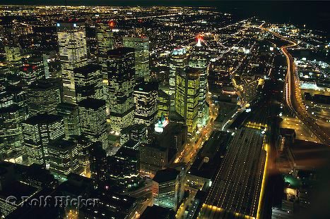 Toronto Stadt Nacht Bild Kanada