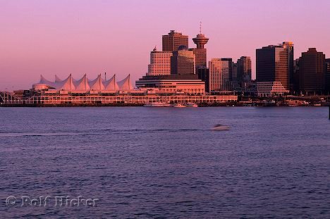 Vancouver Sonnenuntergang Skyline